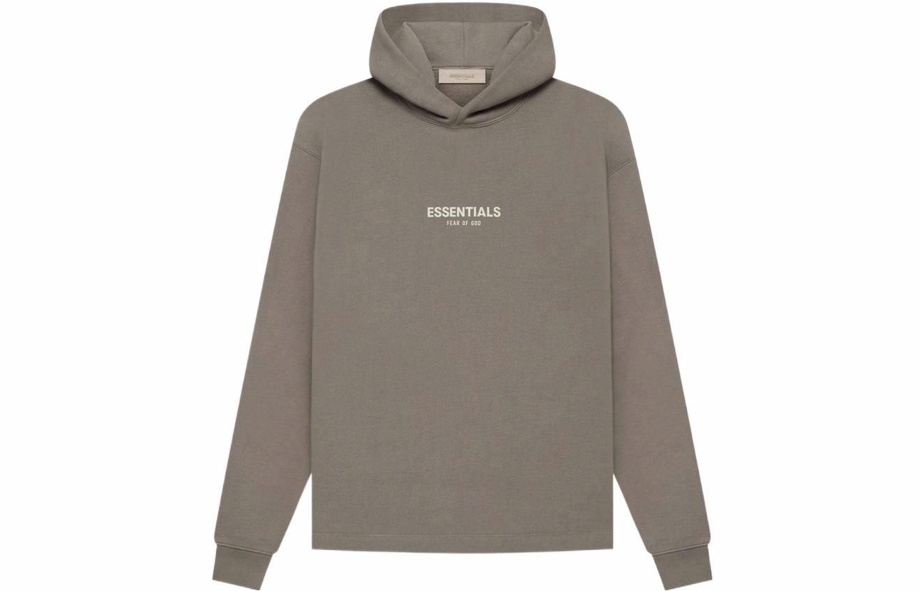 Мужское худи Fear of God Essentials Relaxed Hoodie Desert Taupe (серо-коричневое)
