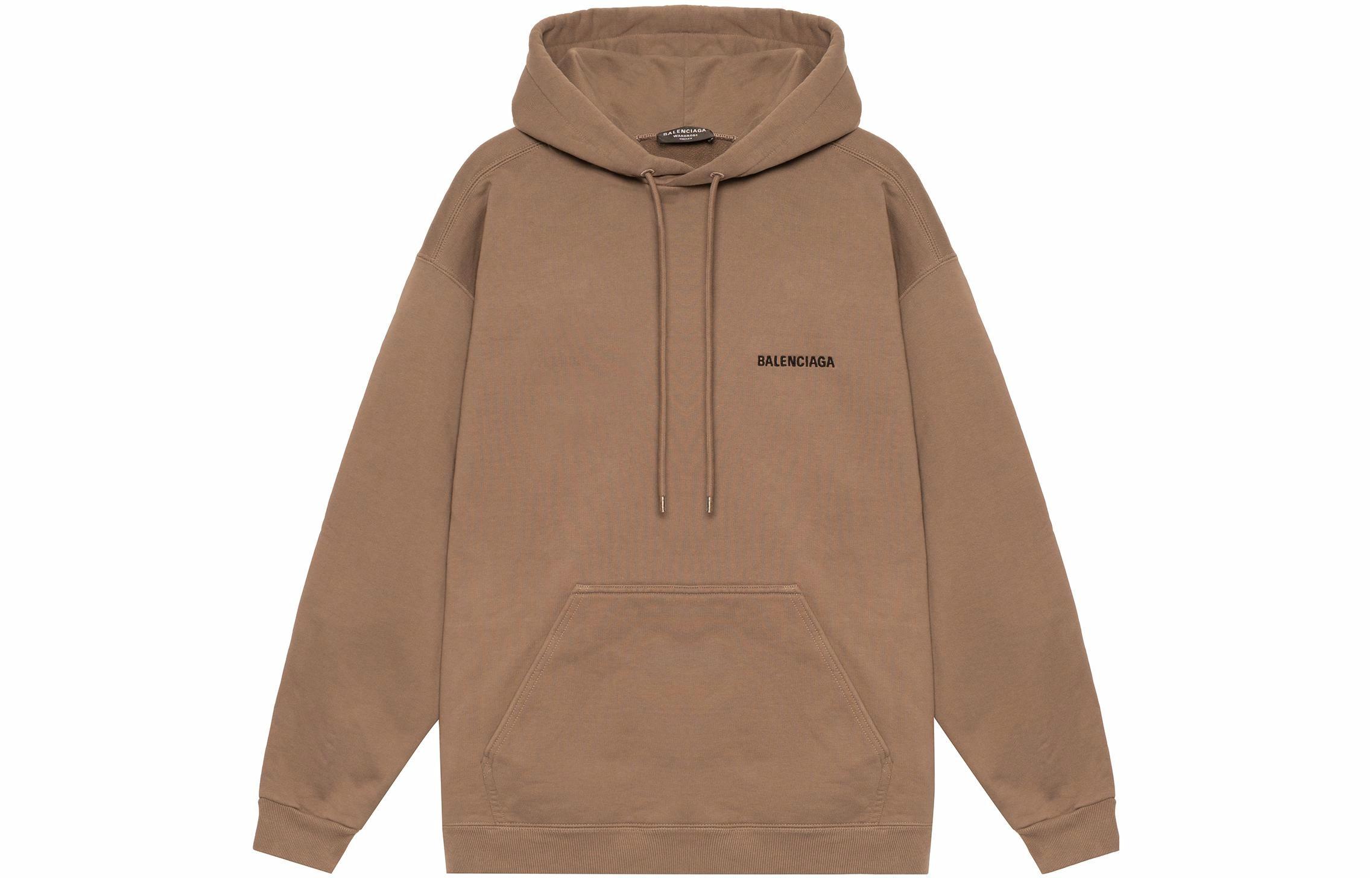 Мужское худи Balenciaga (коричневое)