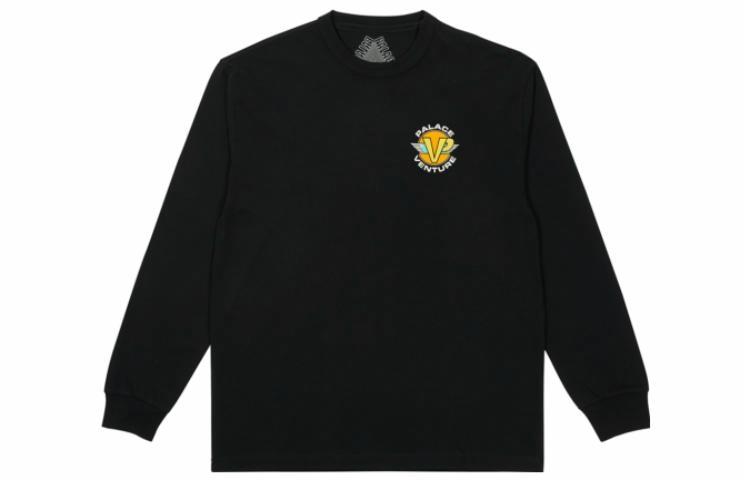 Мужская худи Palace PALACE Venture Longsleeve Black SS22 (черная)