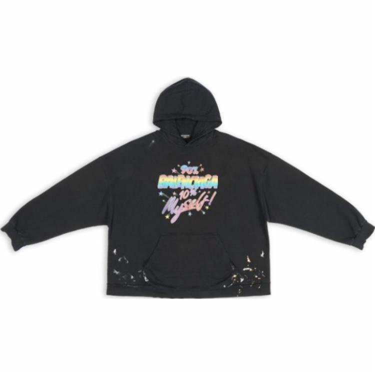 Мужское худи Balenciaga FW22 (черное)