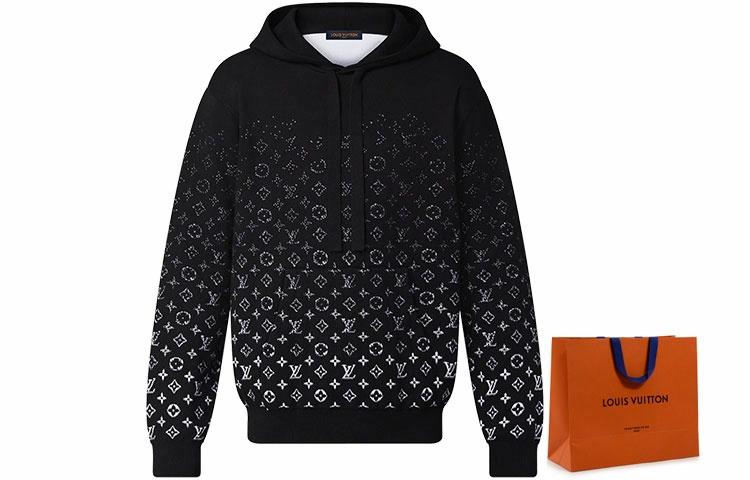 Мужское худи Louis Vuitton LOUIS VUITTON FW22 Monogram (черное) — Черный — фото 7