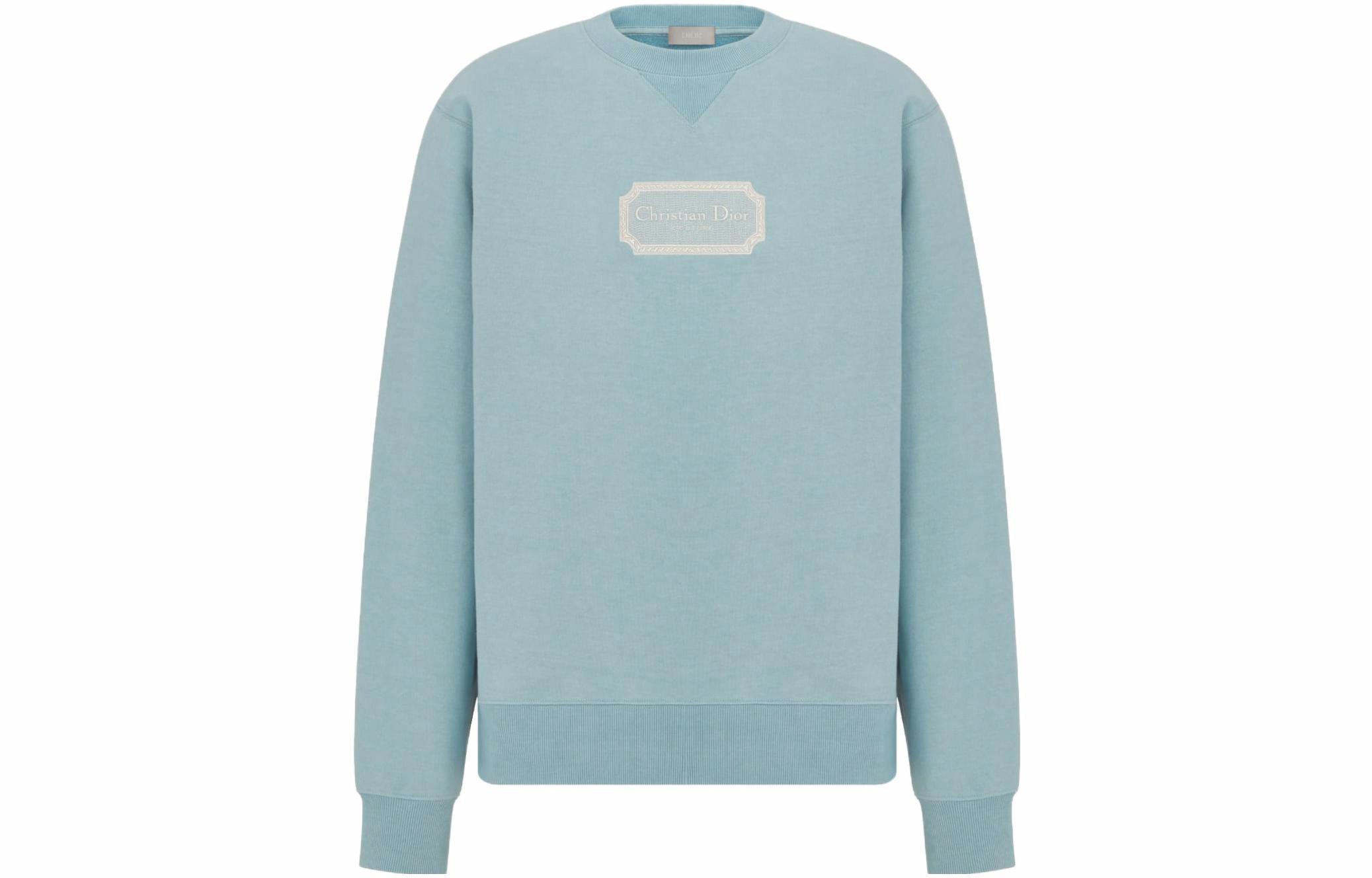 Мужское худи Dior FW23 Logo (синее)
