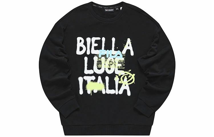 Мужское худи Fila (темно-черное)