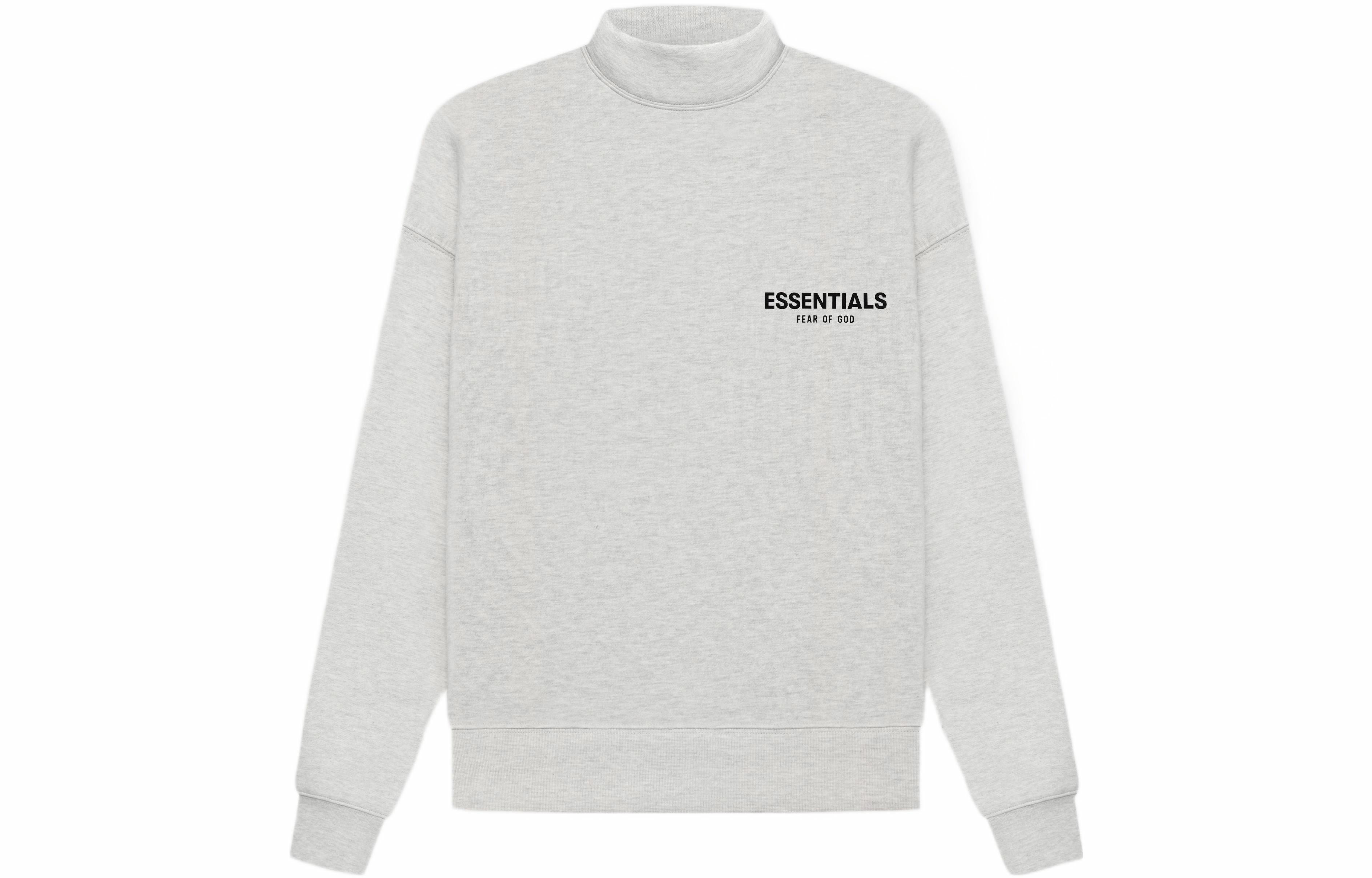 Худи Fear of God Essentials Mockneck Light Oatmeal (светло-серое)