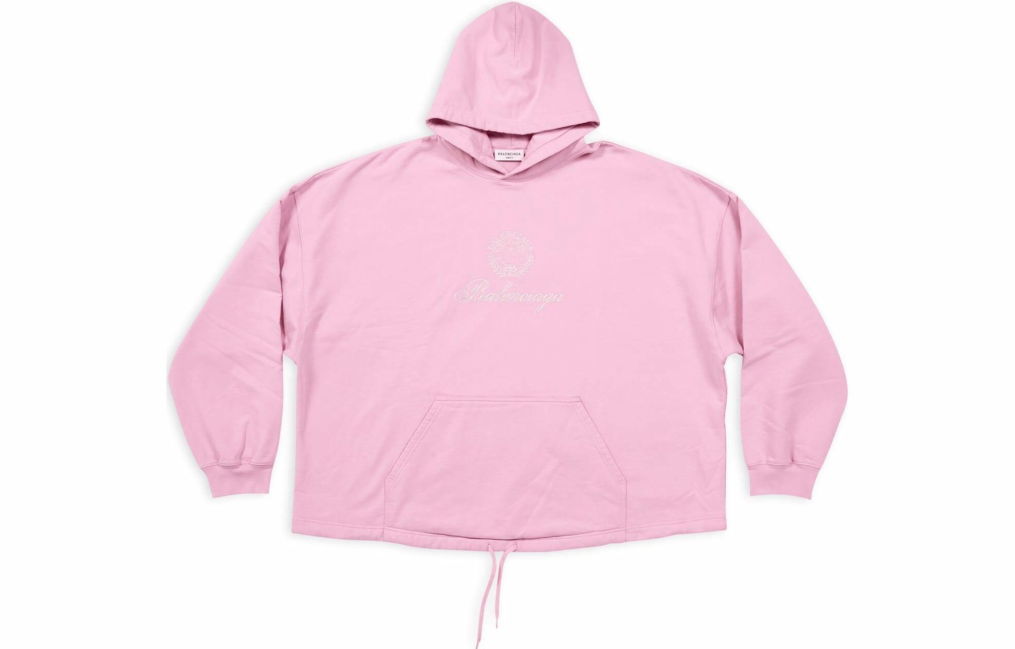 Худи Balenciaga FW22 с геометрическим узором (розовое)