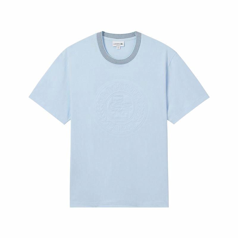 Мужская футболка LACOSTE SS25 (голубая)