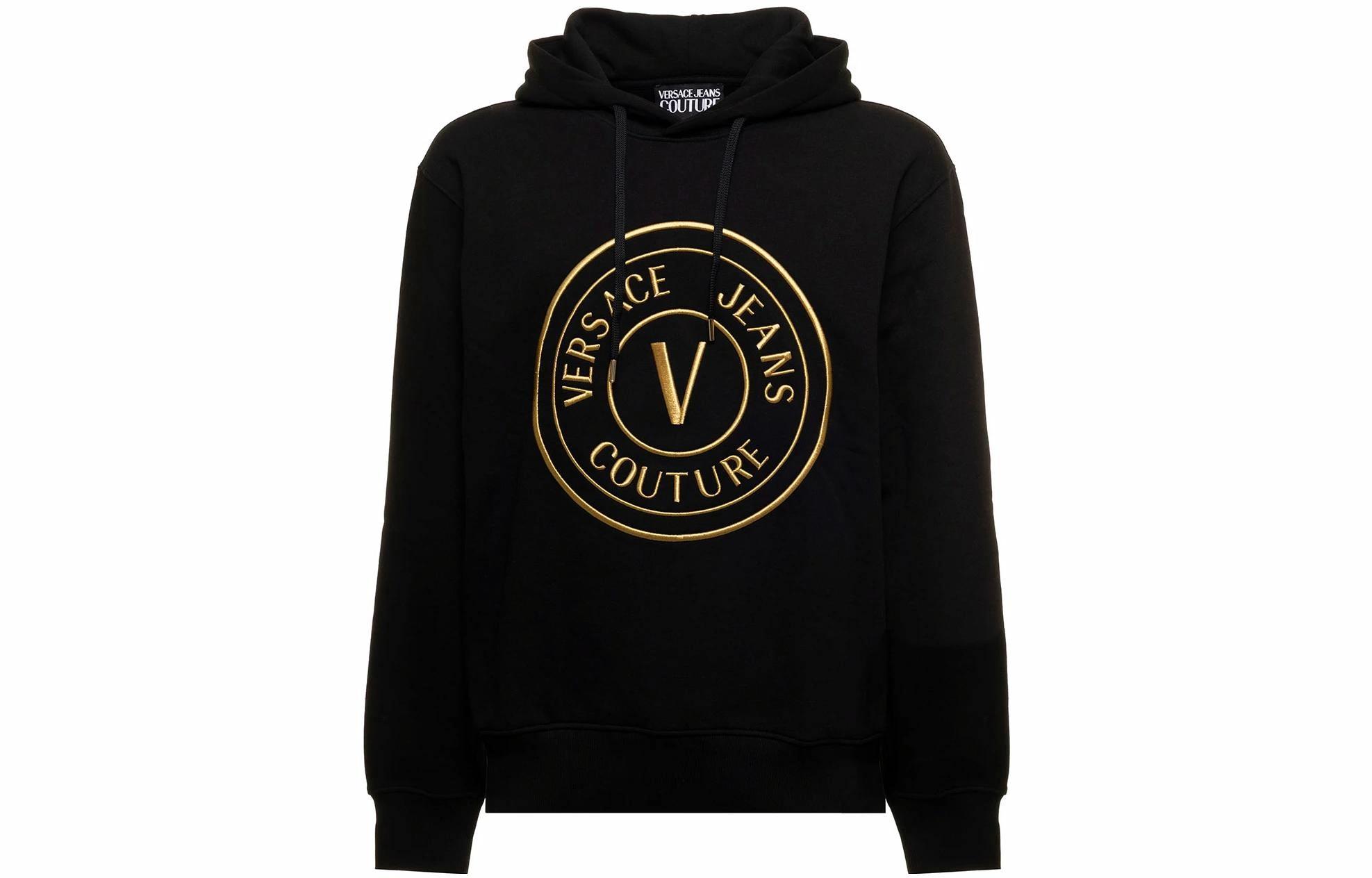 Мужское худи Versace JEANS COUTURE (черное)