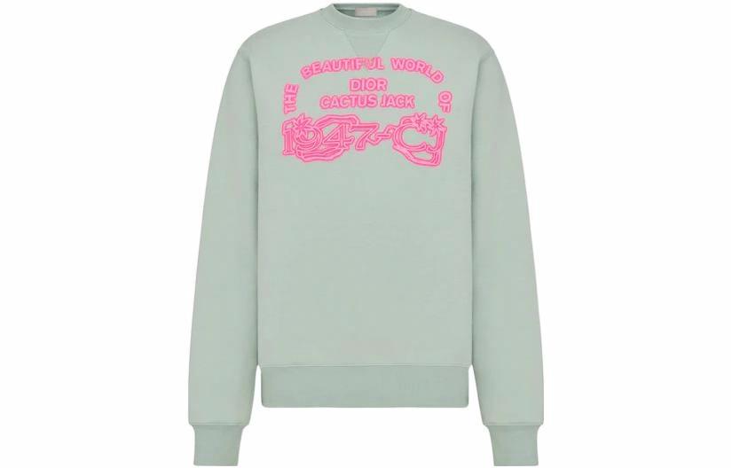 Мужское худи Dior x Travis Scott (зеленое)