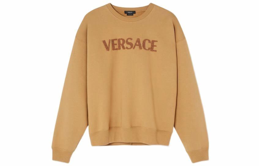 Мужское худи Versace Logo (коричневое)