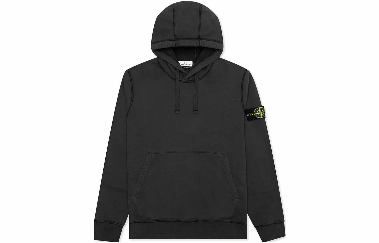 Мужское худи STONE ISLAND Hoodie (серое)