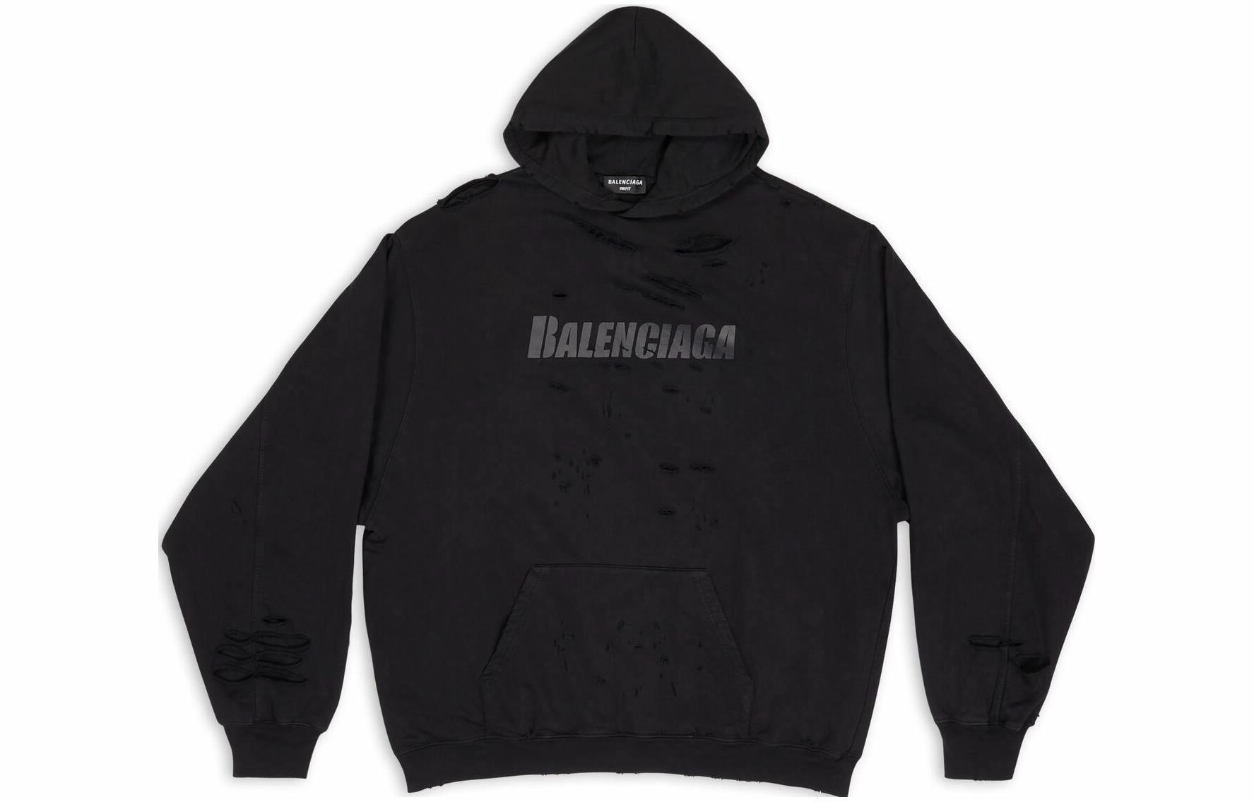 Мужское худи Balenciaga (черное)