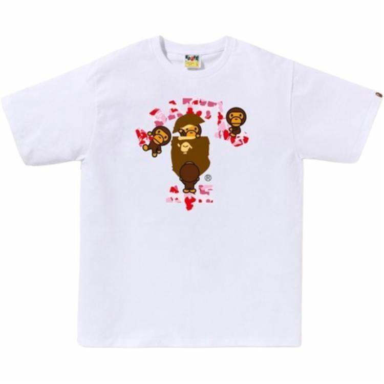 Футболка BAPE Lettering Logo (белая)