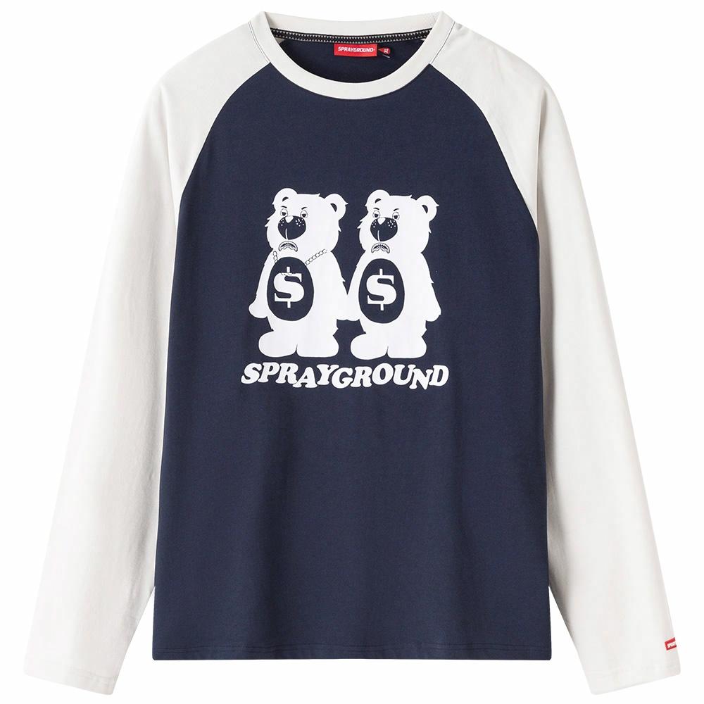 Лонгслив SPRAYGROUND Bear Longsleeve (черно-белый)