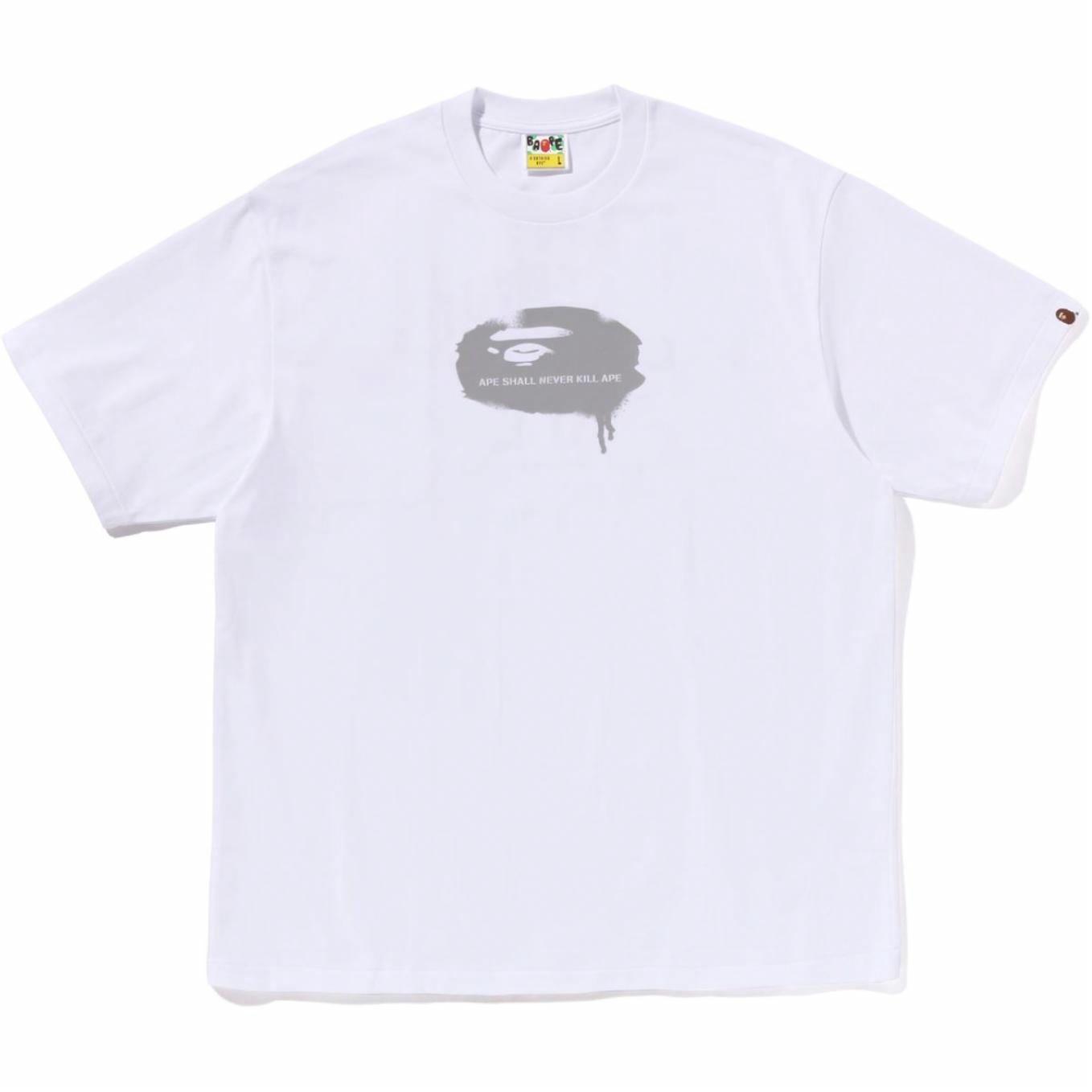Футболка A BATHING APE оверсайз (белая)