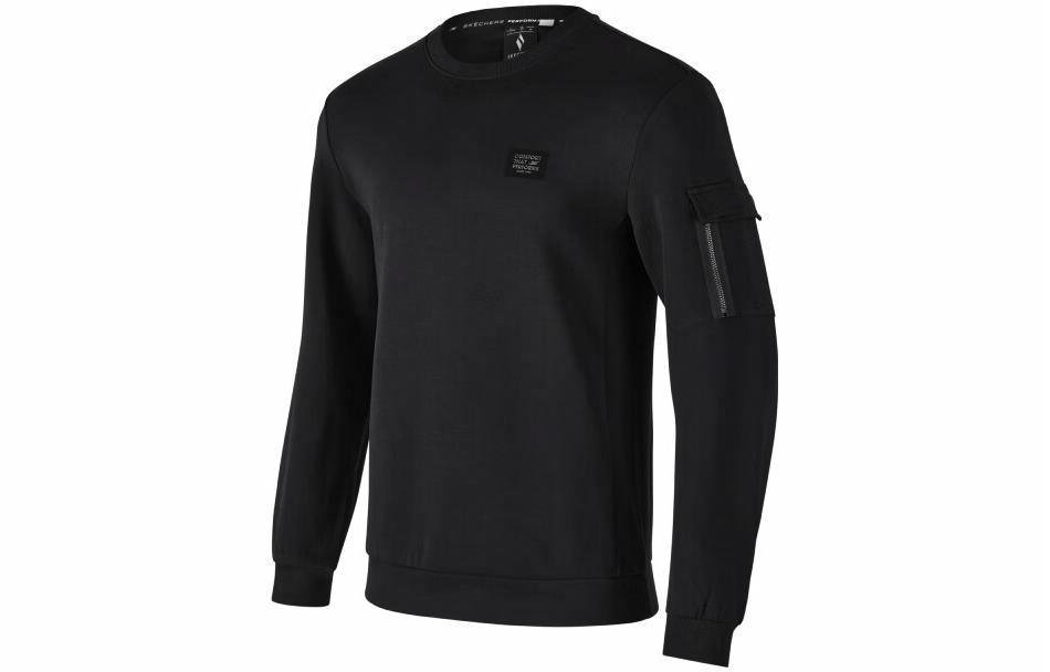 Мужской свитшот Skechers PULLOVER PERFORMANCE (черный)