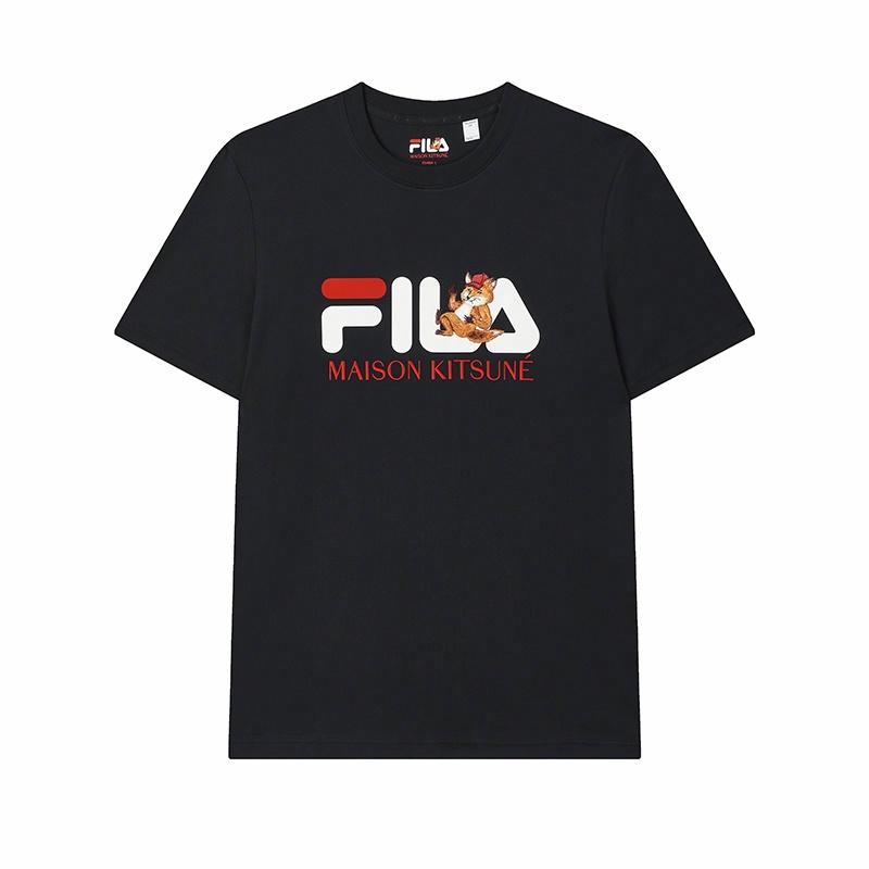 Мужская футболка Fila × Maison Kitsune (синяя)