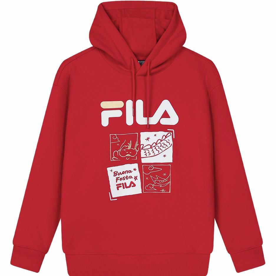 Худи Fila F11U419204FRD (красное)