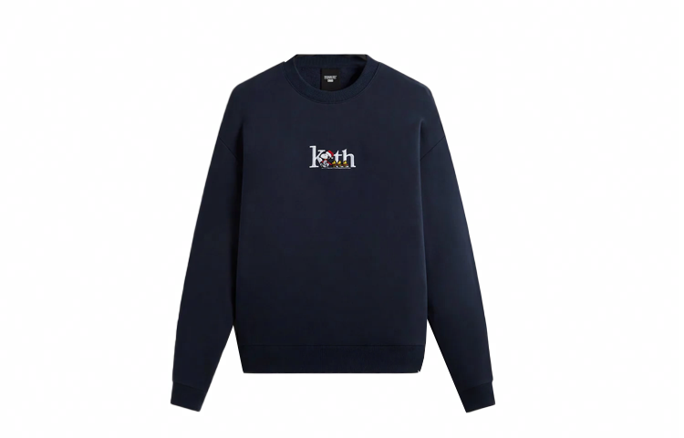 Худи KITH x Peanuts (темно-синее)