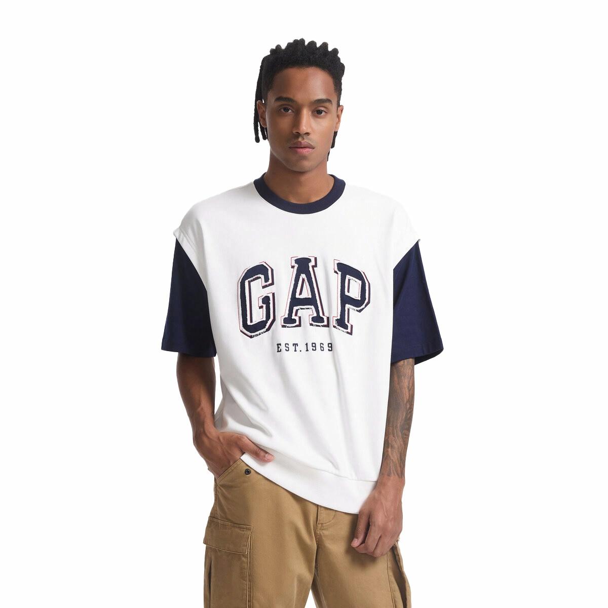 Мужская футболка GAP logo (белая)