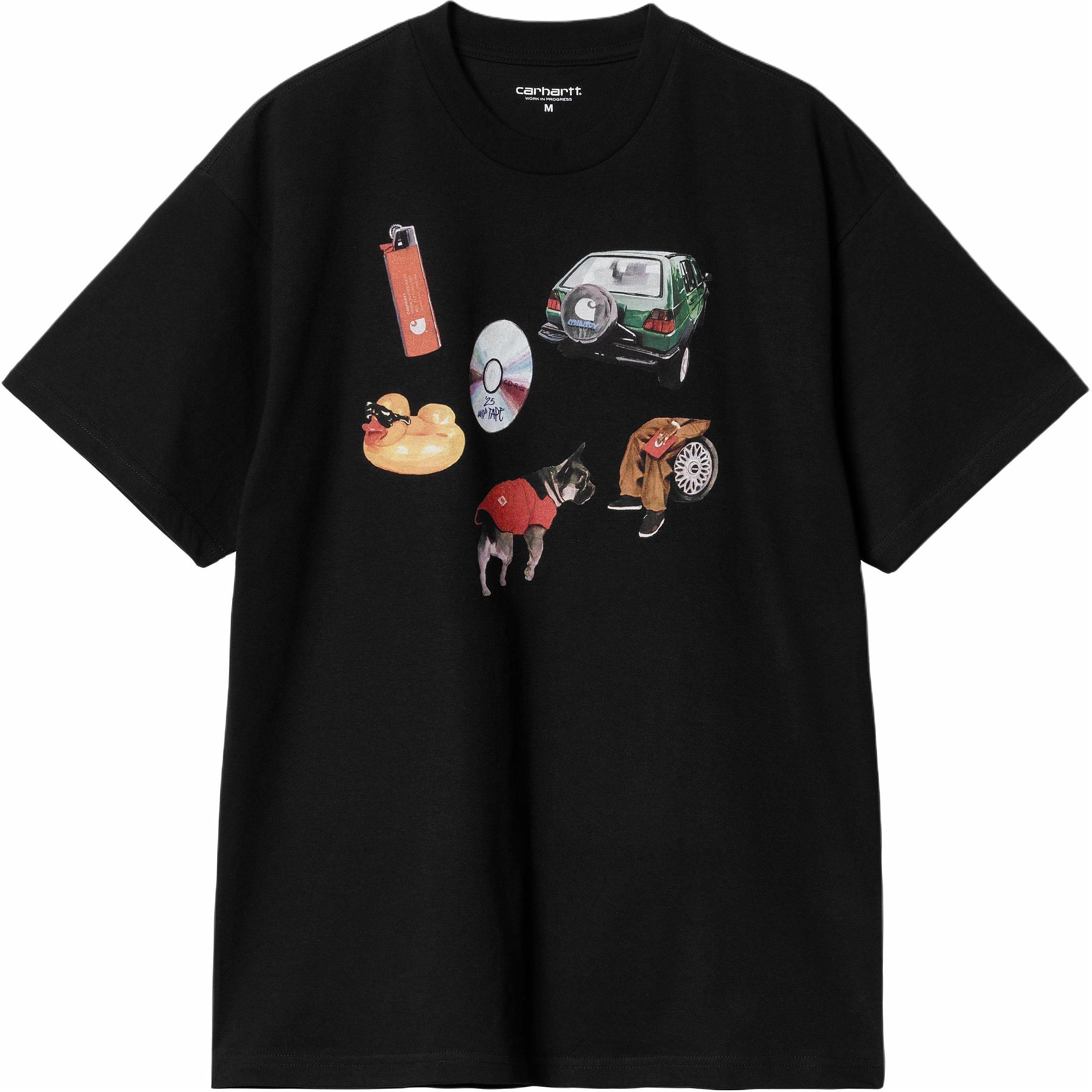 Мужская футболка Carhartt WIP SS25 S/S Jacob Rochester (черная)