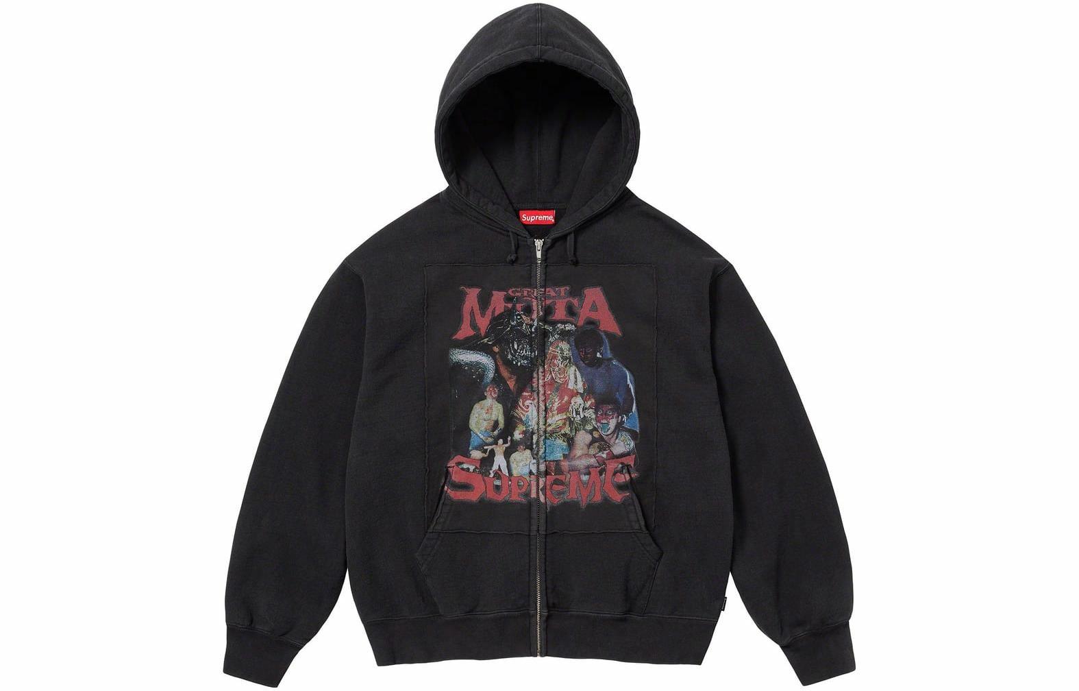 Худи Supreme Muta Zip Up Hooded Sweatshirt (черное)