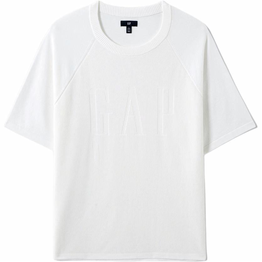 Футболка GAP Raglan Logo Tee (серо-черная)