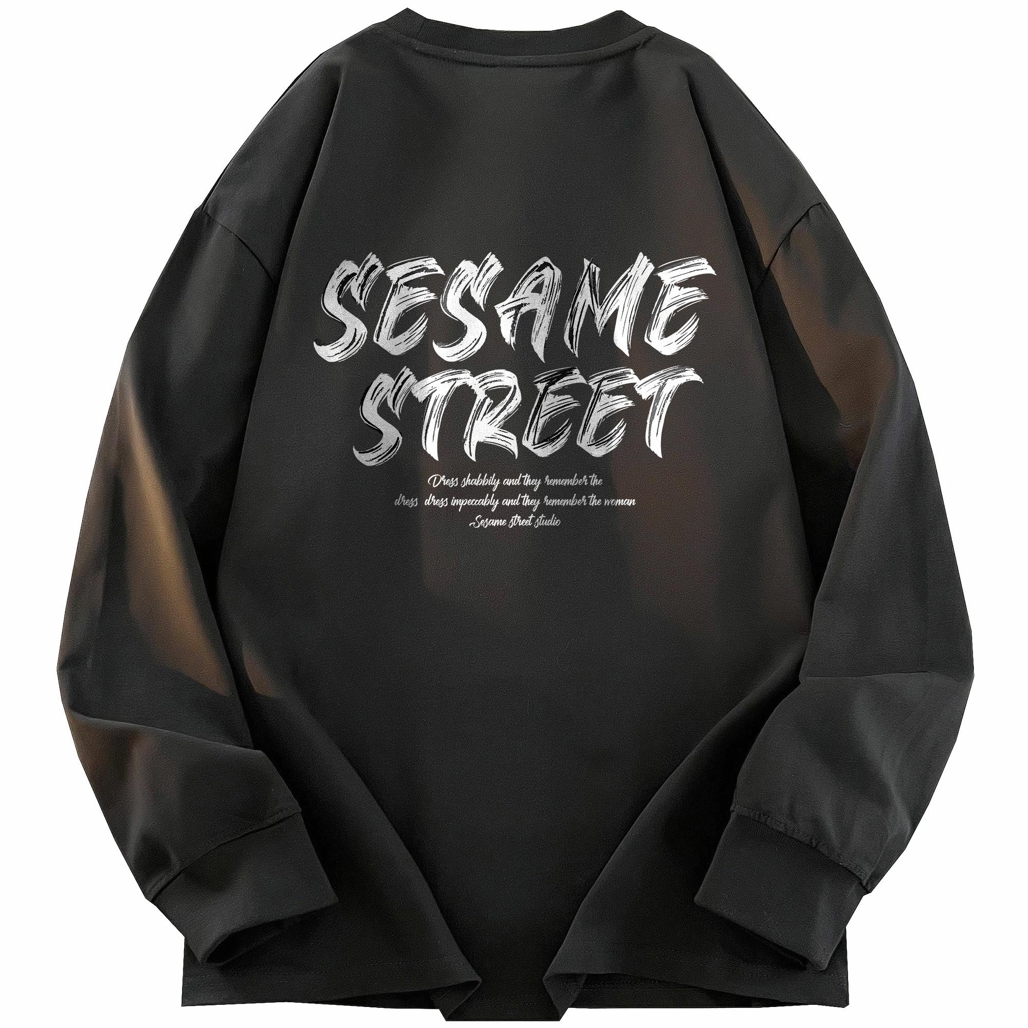 Лонгслив SESAME STREET (черный)