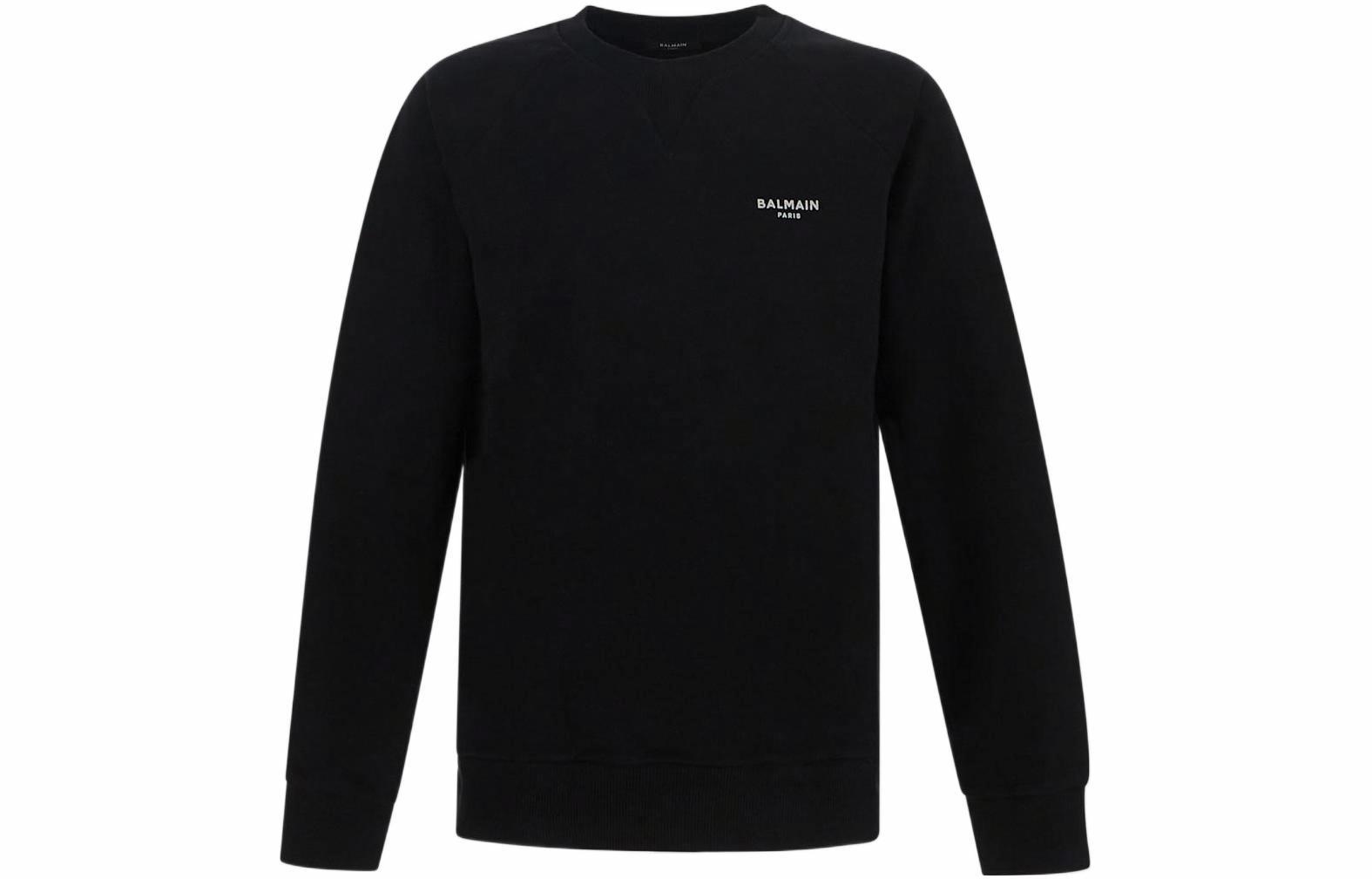 Мужское худи BALMAIN Logo (черное)