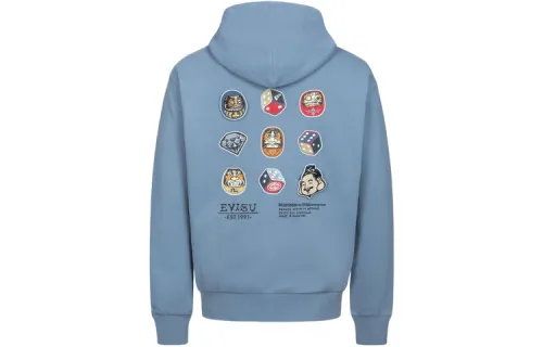 EVISU SS24 Sweatshirt Men's Gray Blue