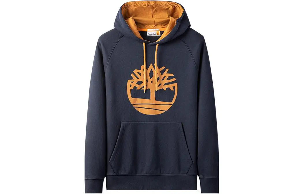 Timberland Sweatshirts Men's Blue Hooded Moderate Regular