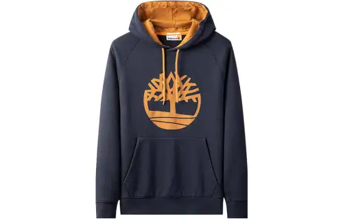 Timberland Sweatshirts Men's Blue Hooded Moderate Regular