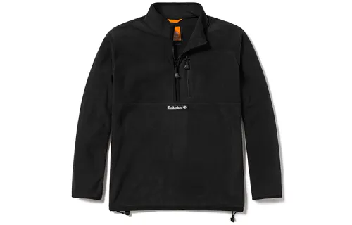 Timberland Sweatshirts Unisex Black Stand Collar Thickened Regular