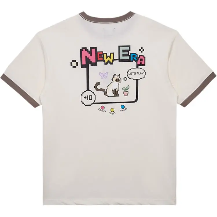 New Era T Shirt Unisex Ivory White