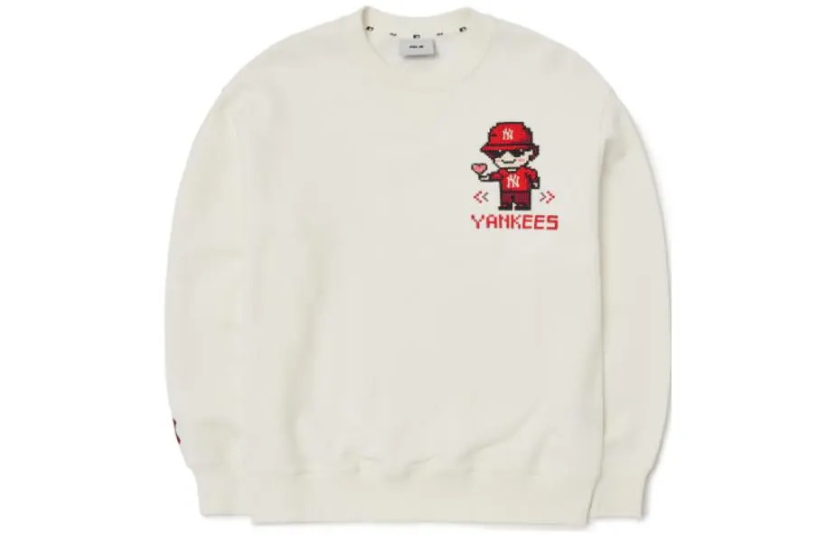 MLB Sweatshirts Men's Ecru Crew Neck Moderate Regular