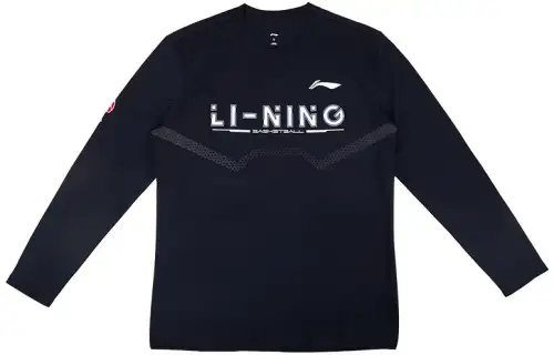 Li Ning Sweatshirts Men's Black Crew Neck Moderate Regular