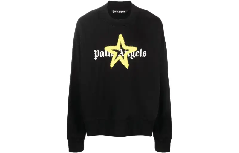 PALM ANGELS Spray Star Logo Sweatshirt