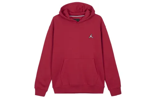 Jordan Brooklyn Sweatshirts Men's Red Hooded Thickened Regular