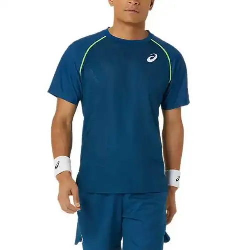 Asics MATCH ACTIBREEZE T Shirt Men's Blue