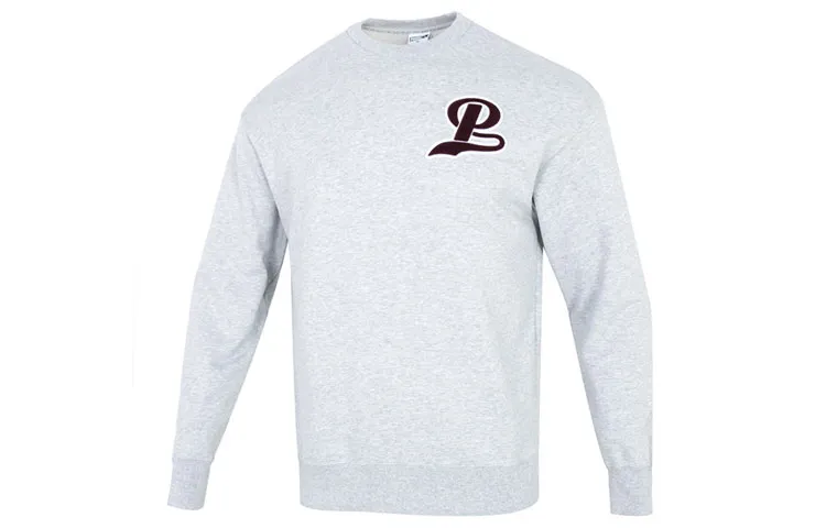 PUMA FIT Sweatshirts Men's Gray Crew Neck Moderate Regular