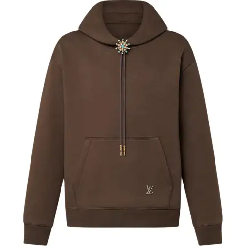 LOUIS VUITTON Embellished Cotton Hoodie
