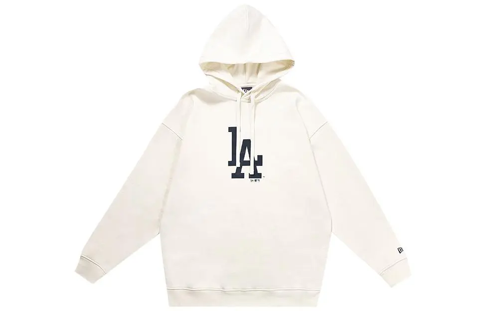 New Era Sweatshirts Unisex Ivory White Hooded Moderate Regular