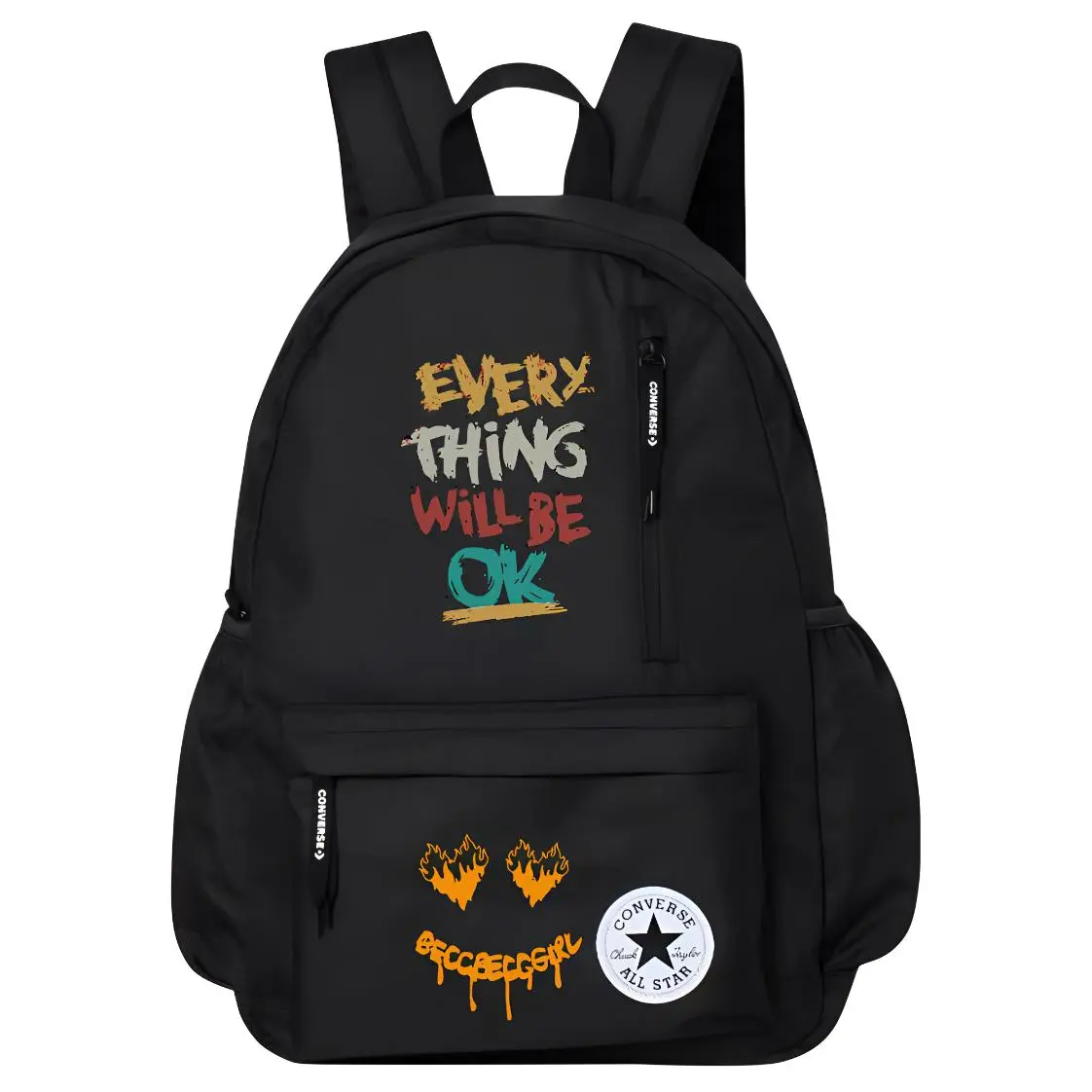 Converse Polyester Backpack Men's Black