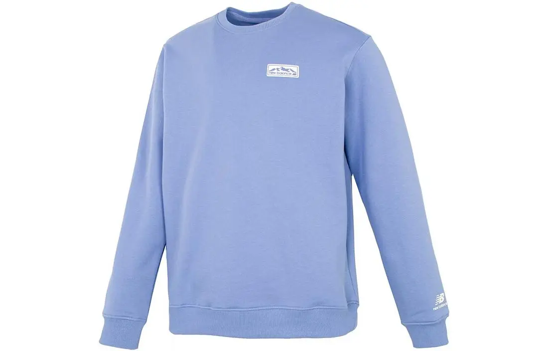 New Balance Sweatshirts Unisex Blue Crew Neck Moderate Regular