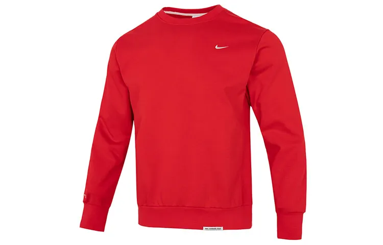 Nike Sweatshirts Men's Red Crew Neck Moderate