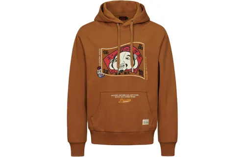 EVISU Sweatshirts Men's Khaki Hooded Moderate Other