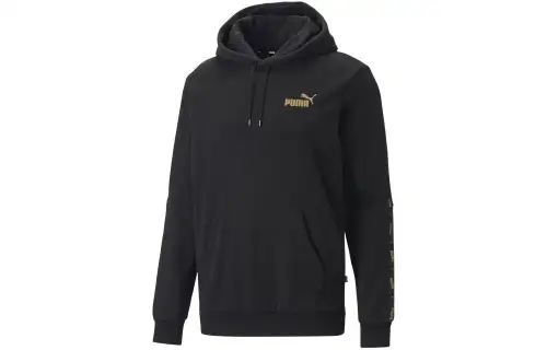PUMA ESS+Tape Golden Sweatshirt Men's Black