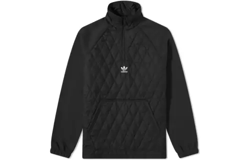 Adidas Originals Sweatshirts Men's Black Stand Collar Moderate Other