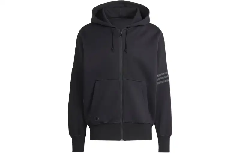 Adidas Originals Street Neuclassics Full Zip Hoodie Sweatshirt Men's Black