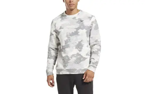 Reebok RI MODERN CAMO CREW Sweatshirt Men's Gray
