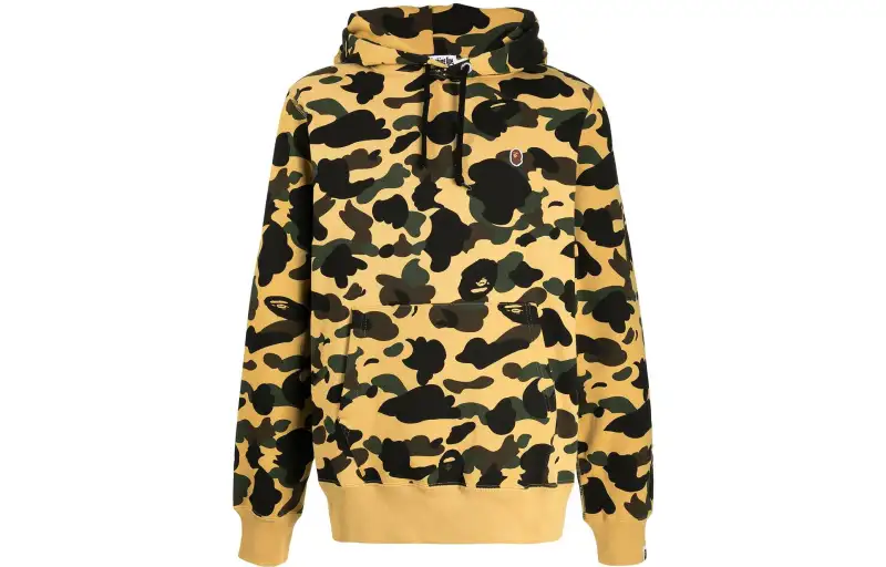 A BATHING APE ® Camo Jacquard One Point Hoodie